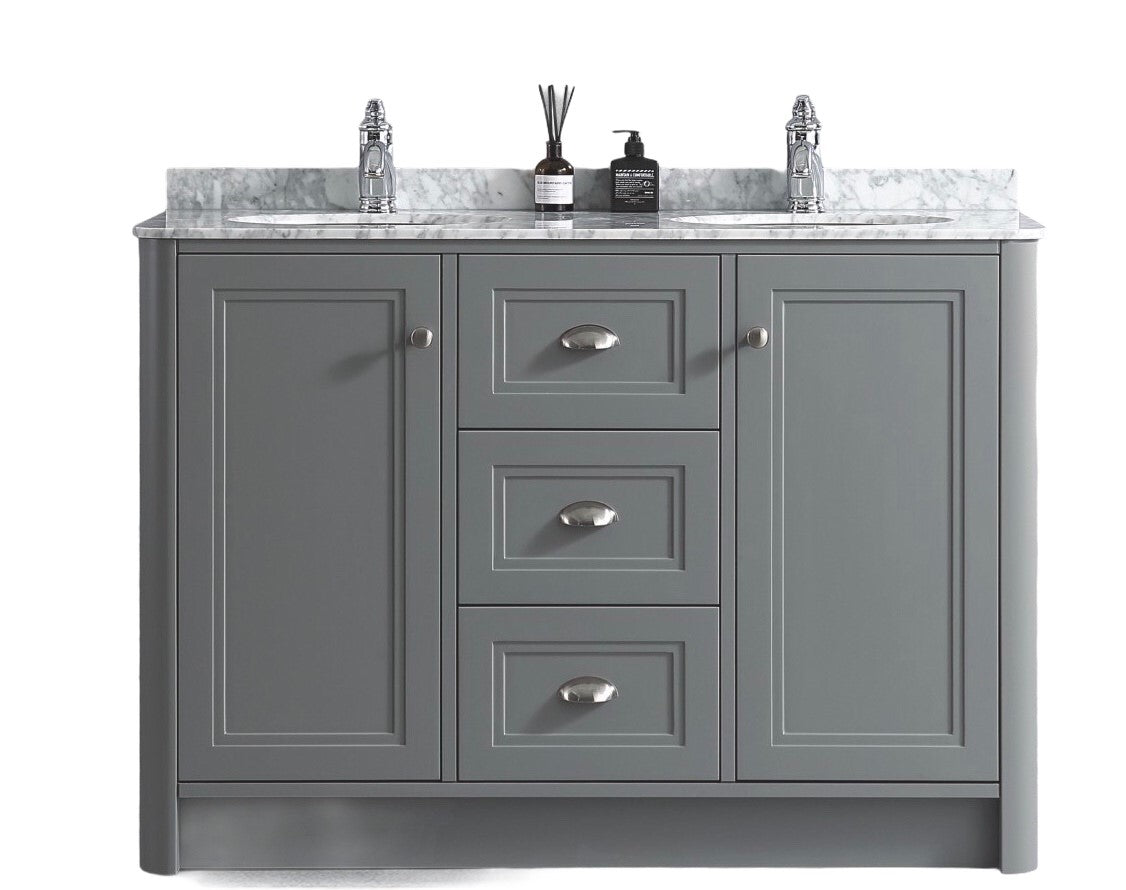 Aylesbury Traditional 1200mm Slate Grey Vanity Unit & Double Basin