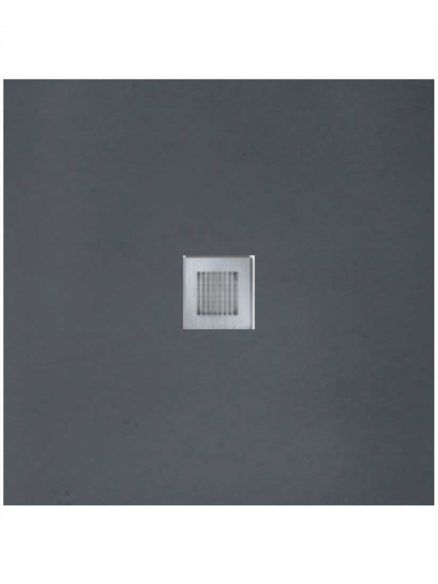 Slate Shower Tray Anthracite - with FREE shower waste