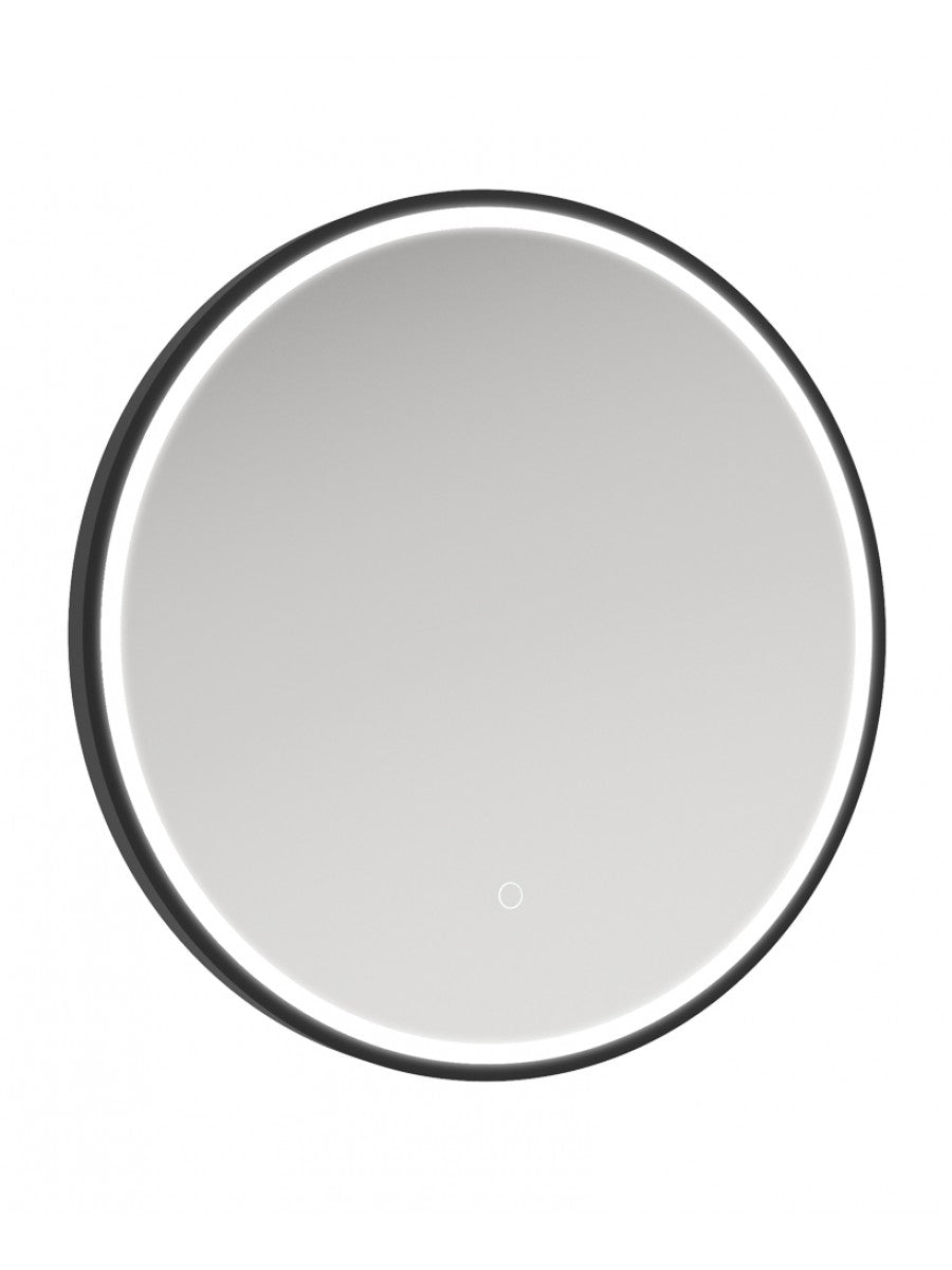 Astrid Beam Illuminated Metal Frame Round Mirror