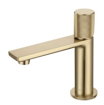 ERLA TAPS ERLA ERLA BRUSH BRASS MONO INCL PUSH BUTTON WASTE