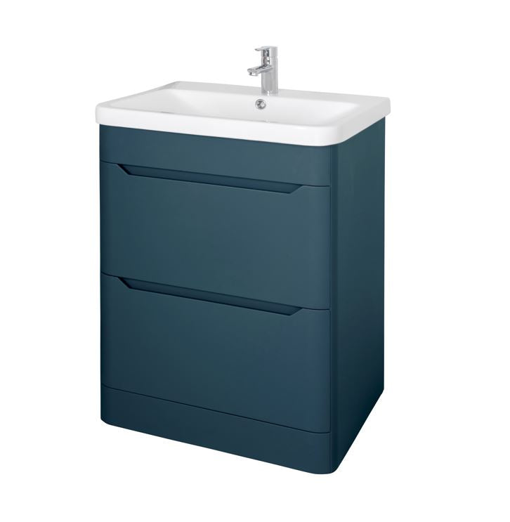 Eve 500mm Floor Standing Unit & Basin Navy