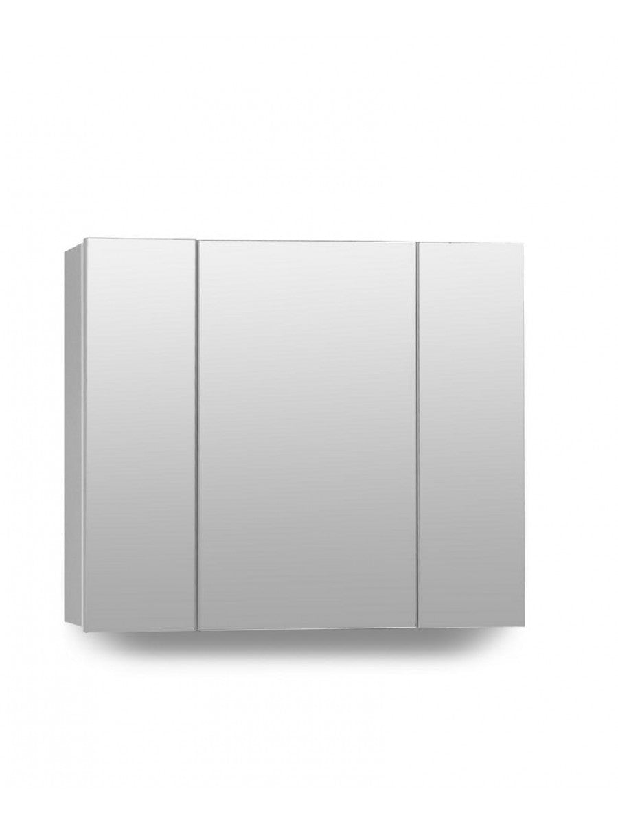 Hampton 3 Door Mirror Cabinet 80cm White