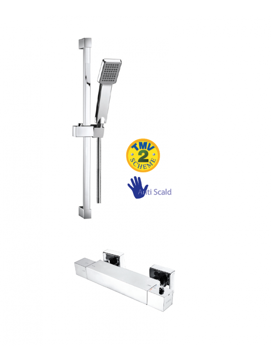 Max Square T Bar Shower Kit