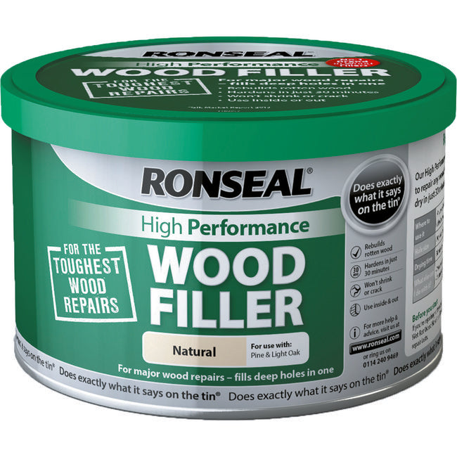Ronseal High Performance Wood Filler 275g Natural